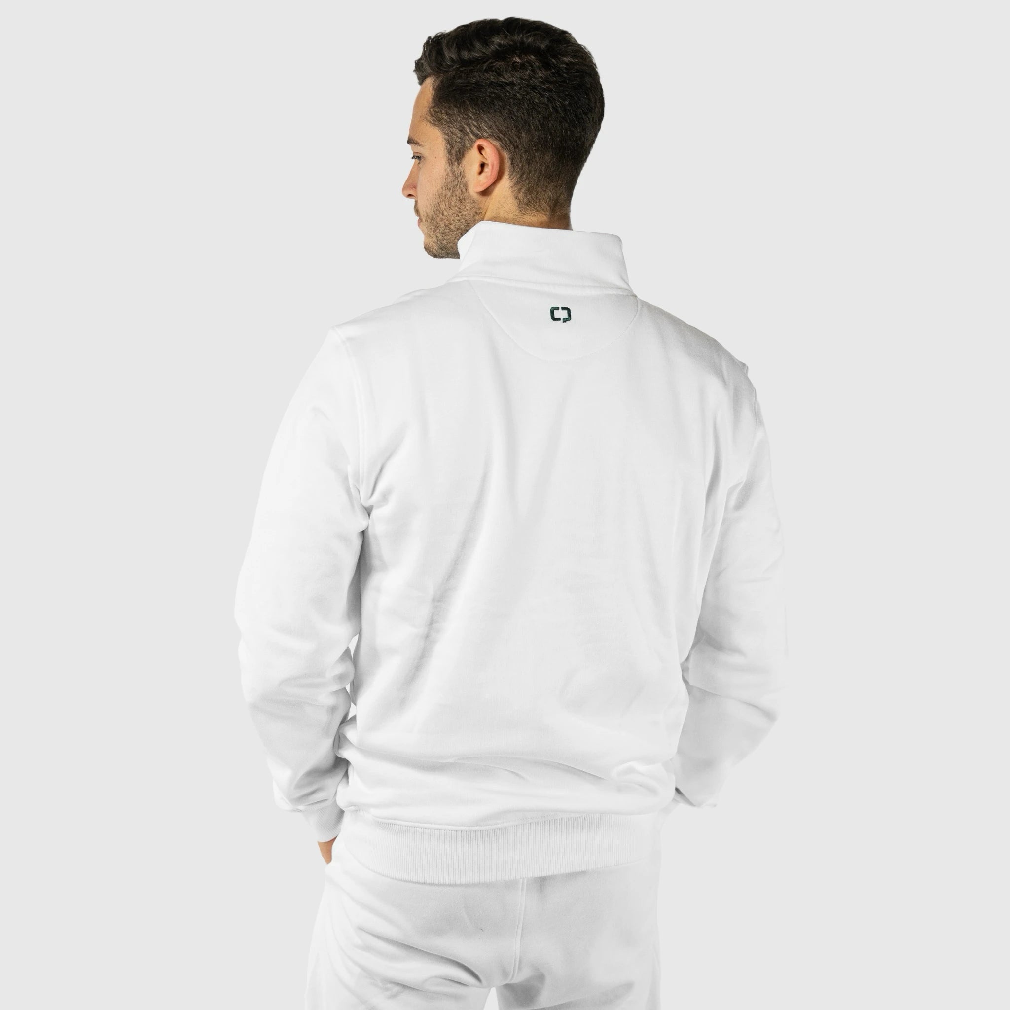 QUAD Half Zip Grey - Men back view