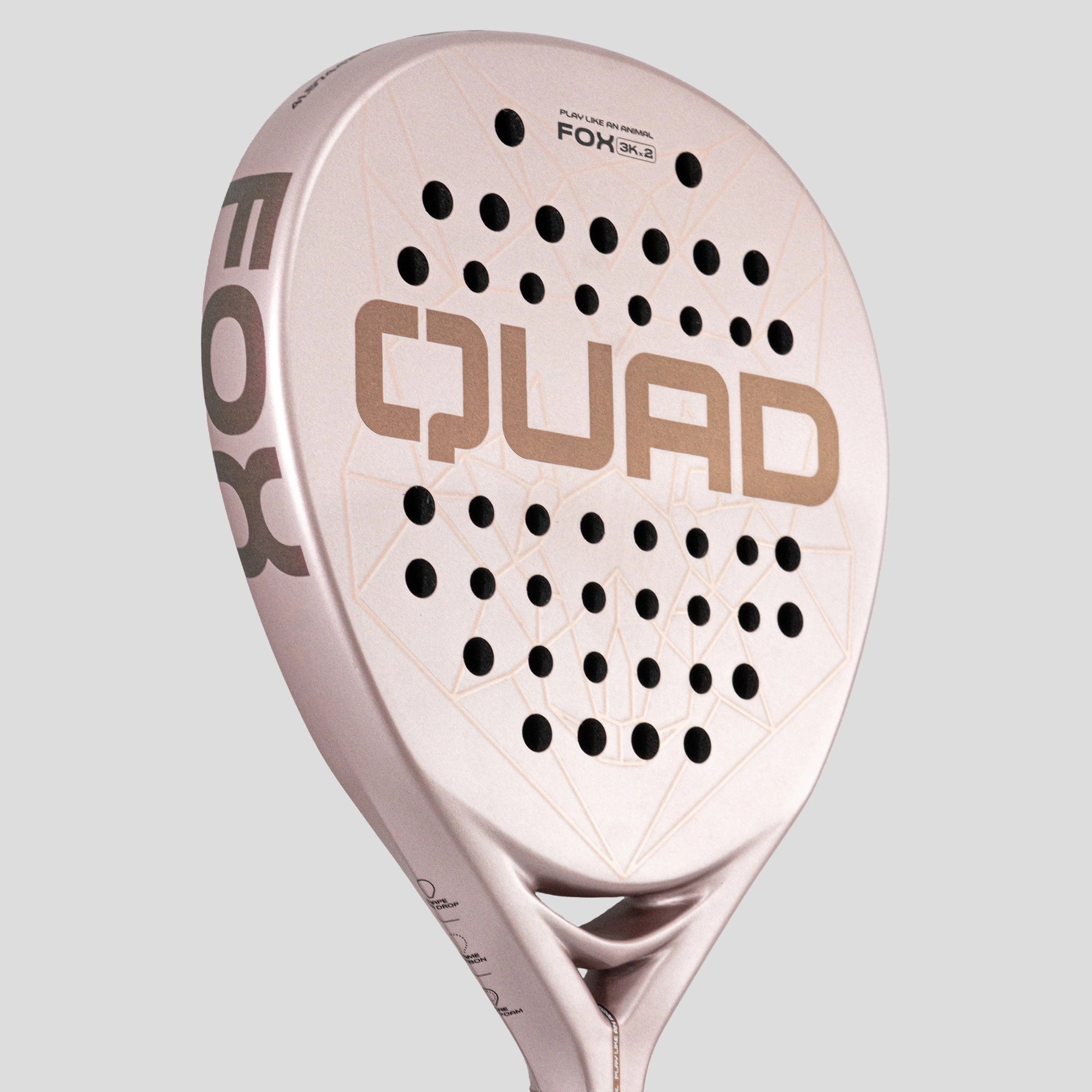 QUAD Fox Padel Racket side view