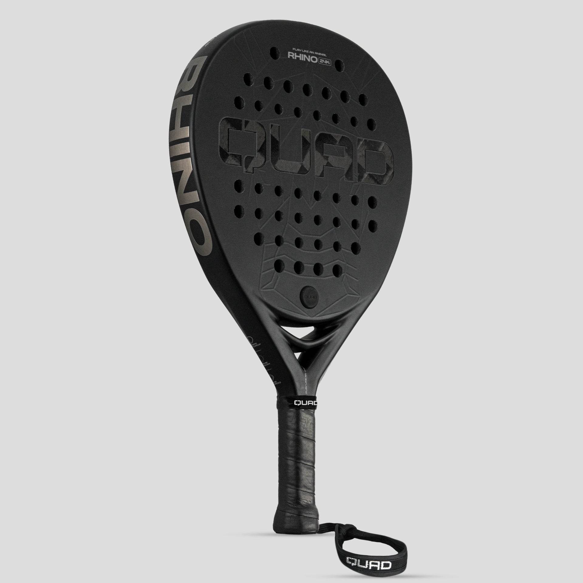 QUAD Rhino padel racket left side view