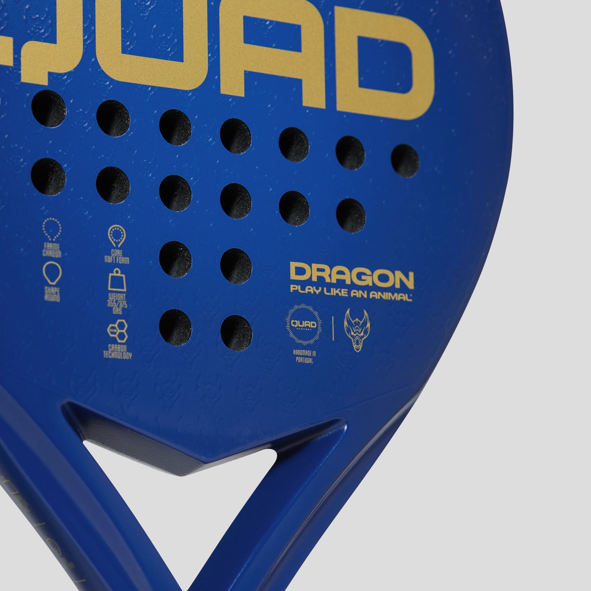 Quad Dragon Padel Racket detail view