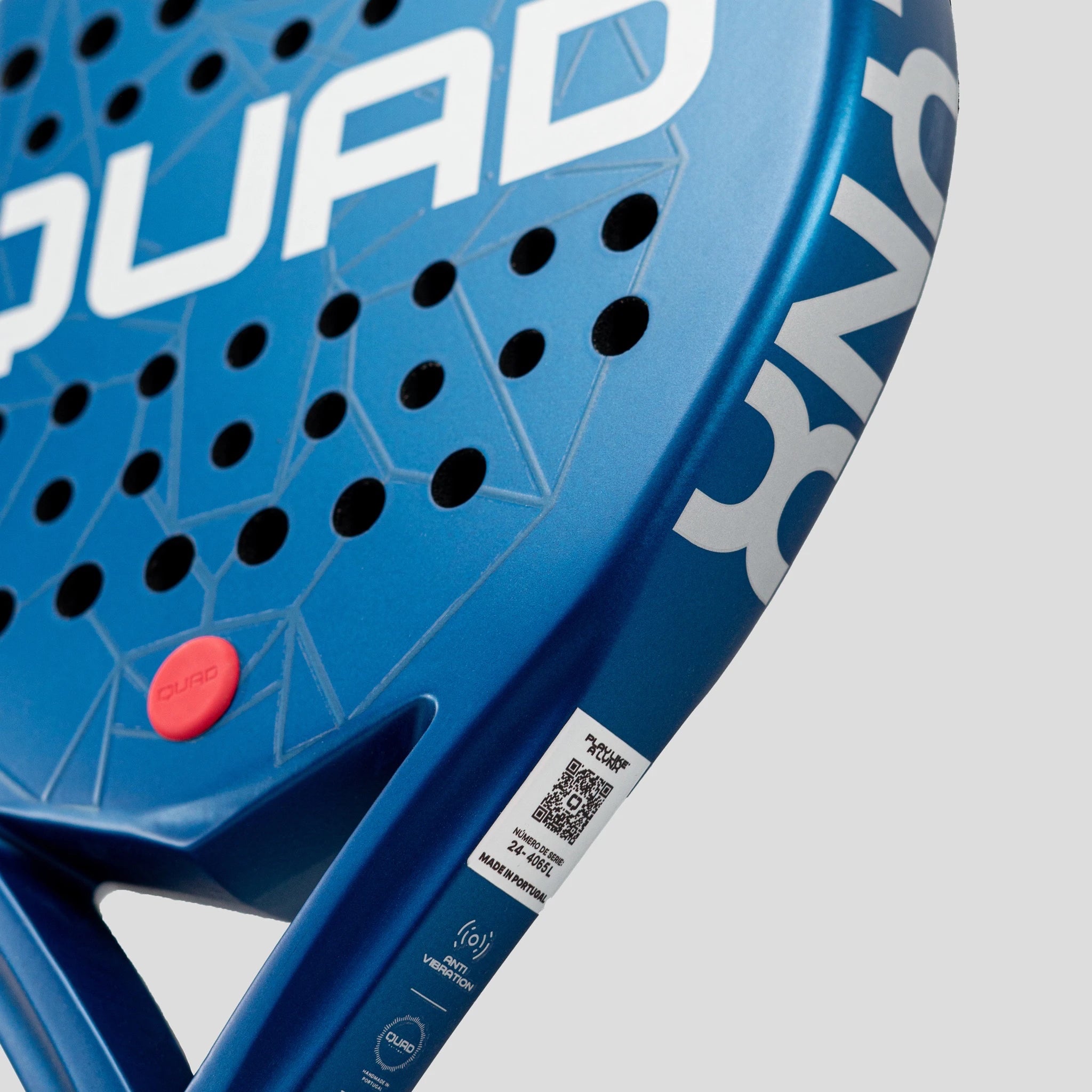 Quad Lynx Padel Racket side detail