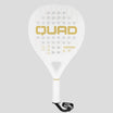 QUAD Leopard padel racket front view