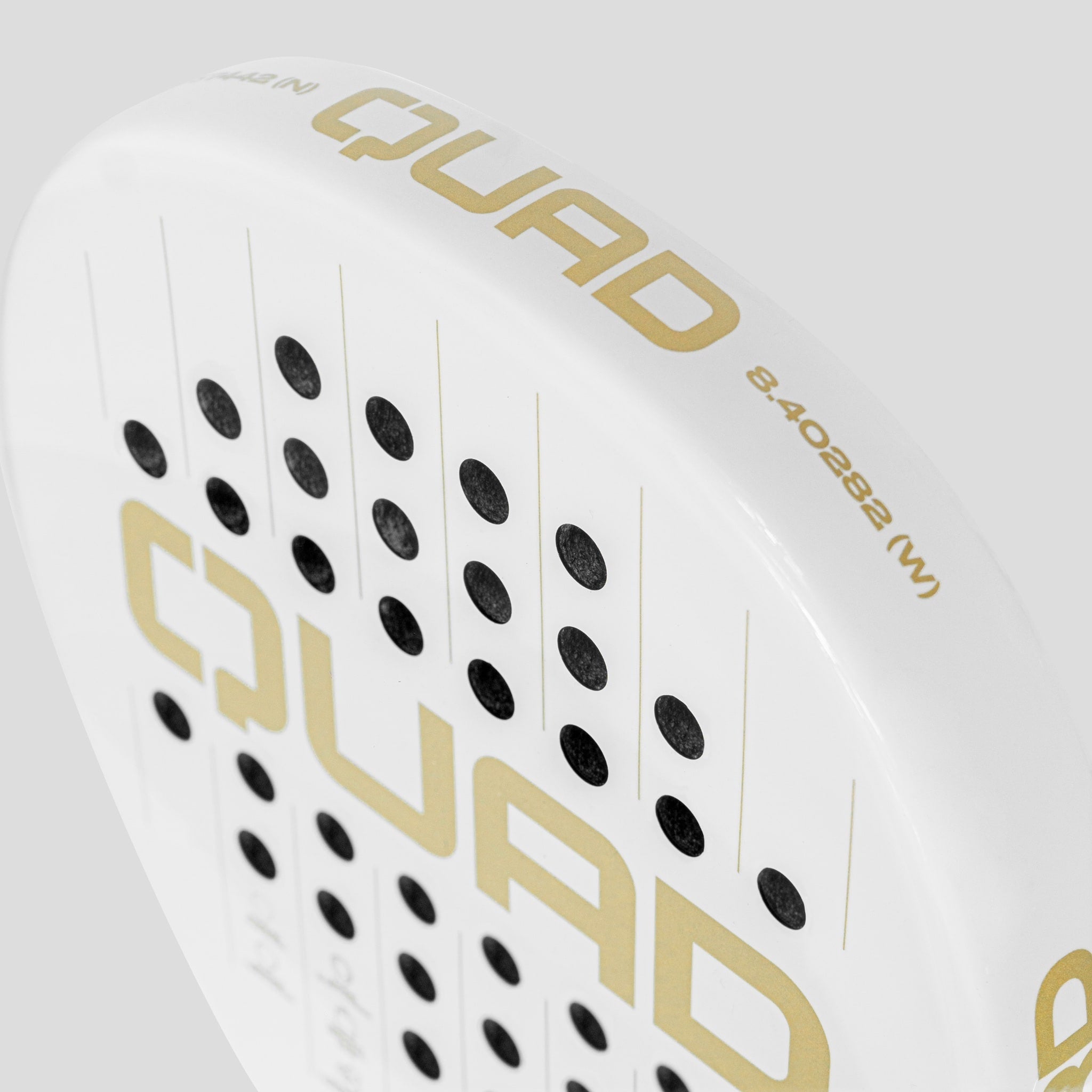 QUAD Leopard padel racket top view