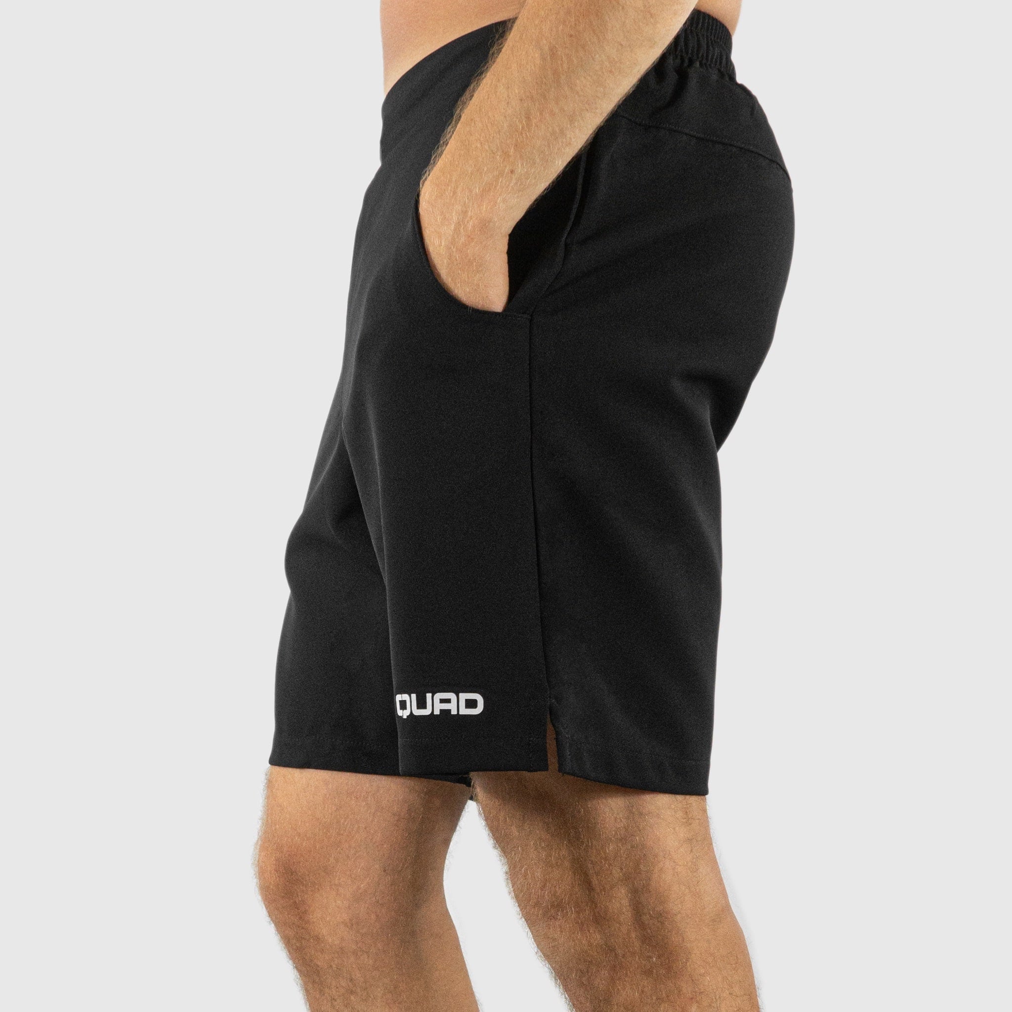 Quad Padel Court shorts black side view