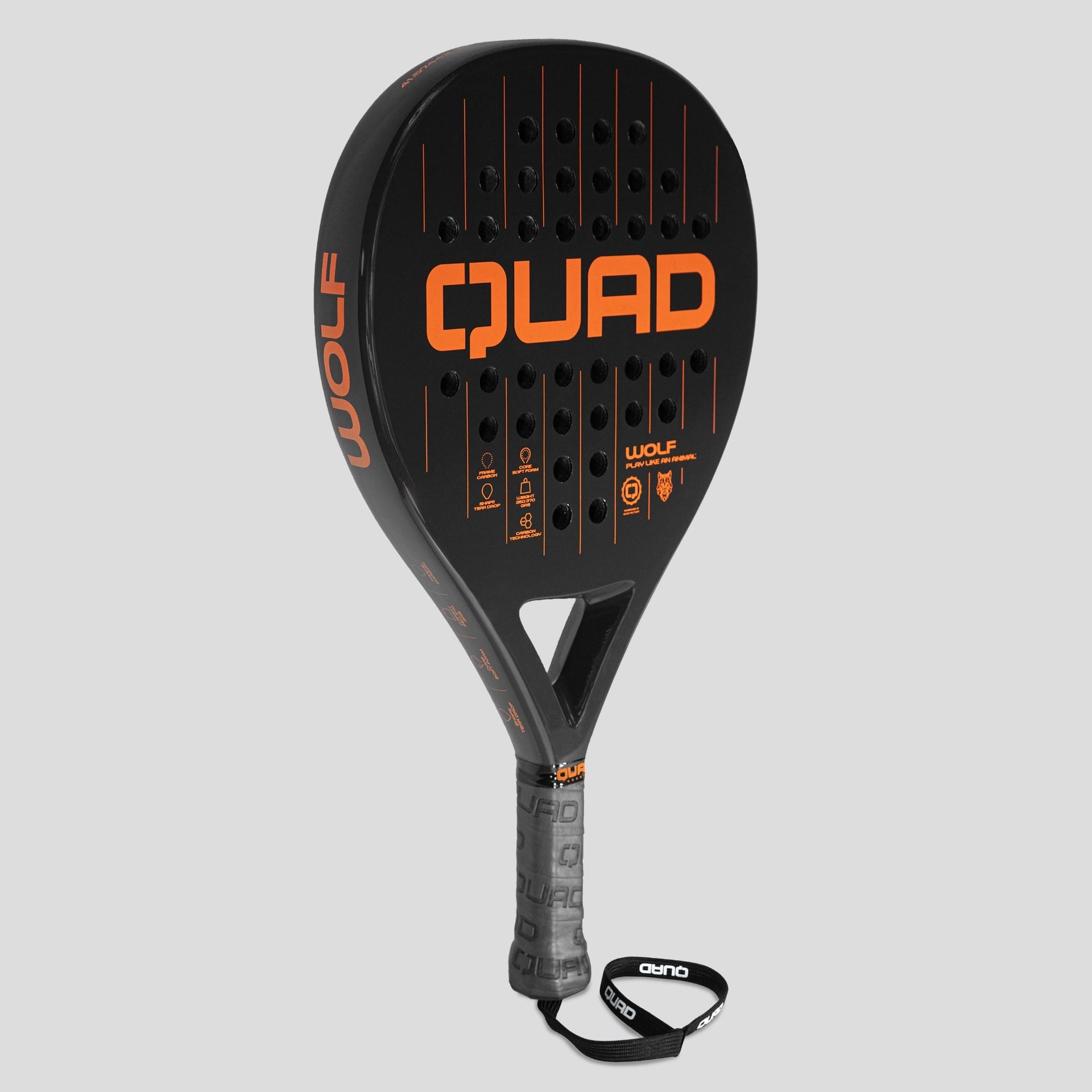 Quad Padel Wolf Racket left side