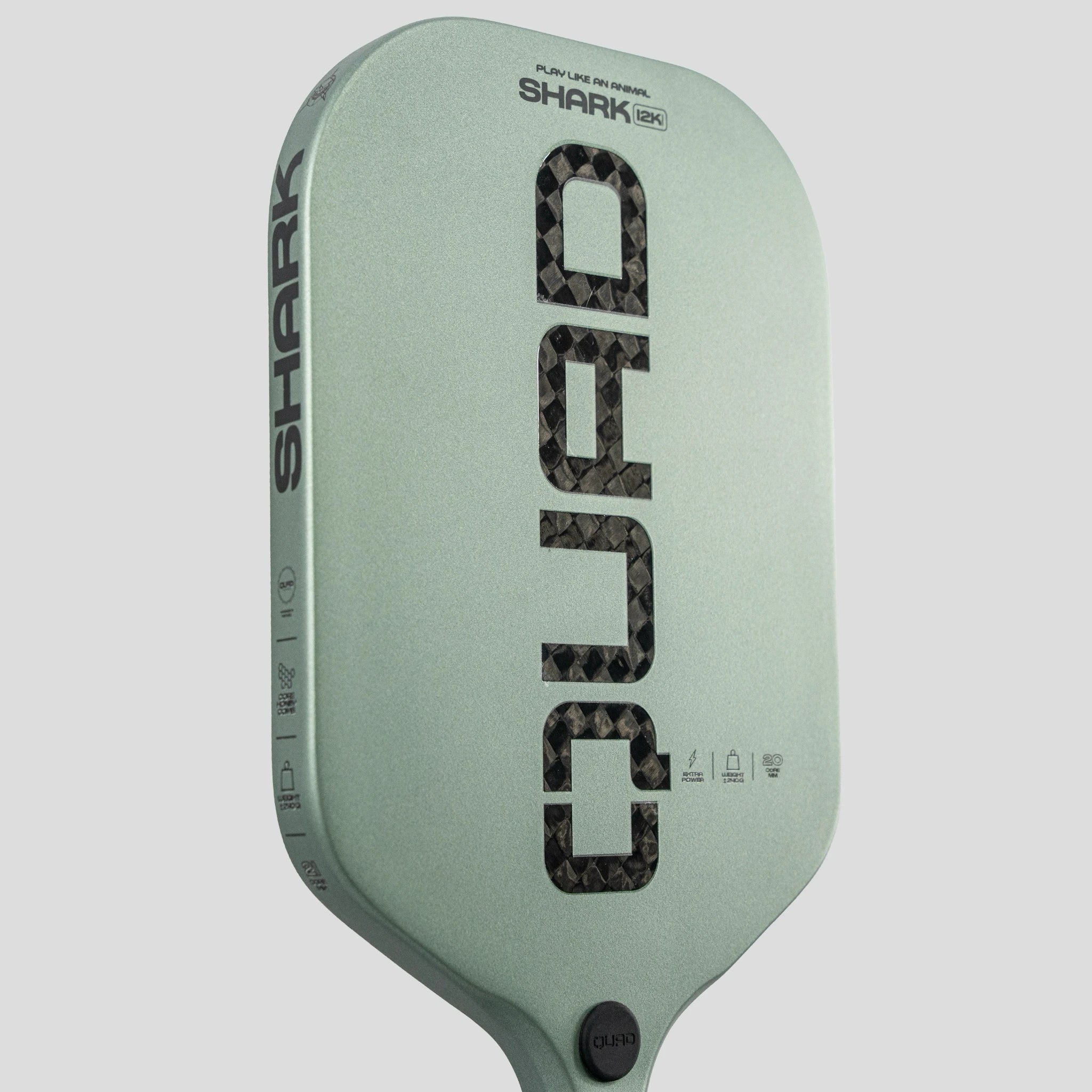 Quad Shark Pickleball Racket close-up