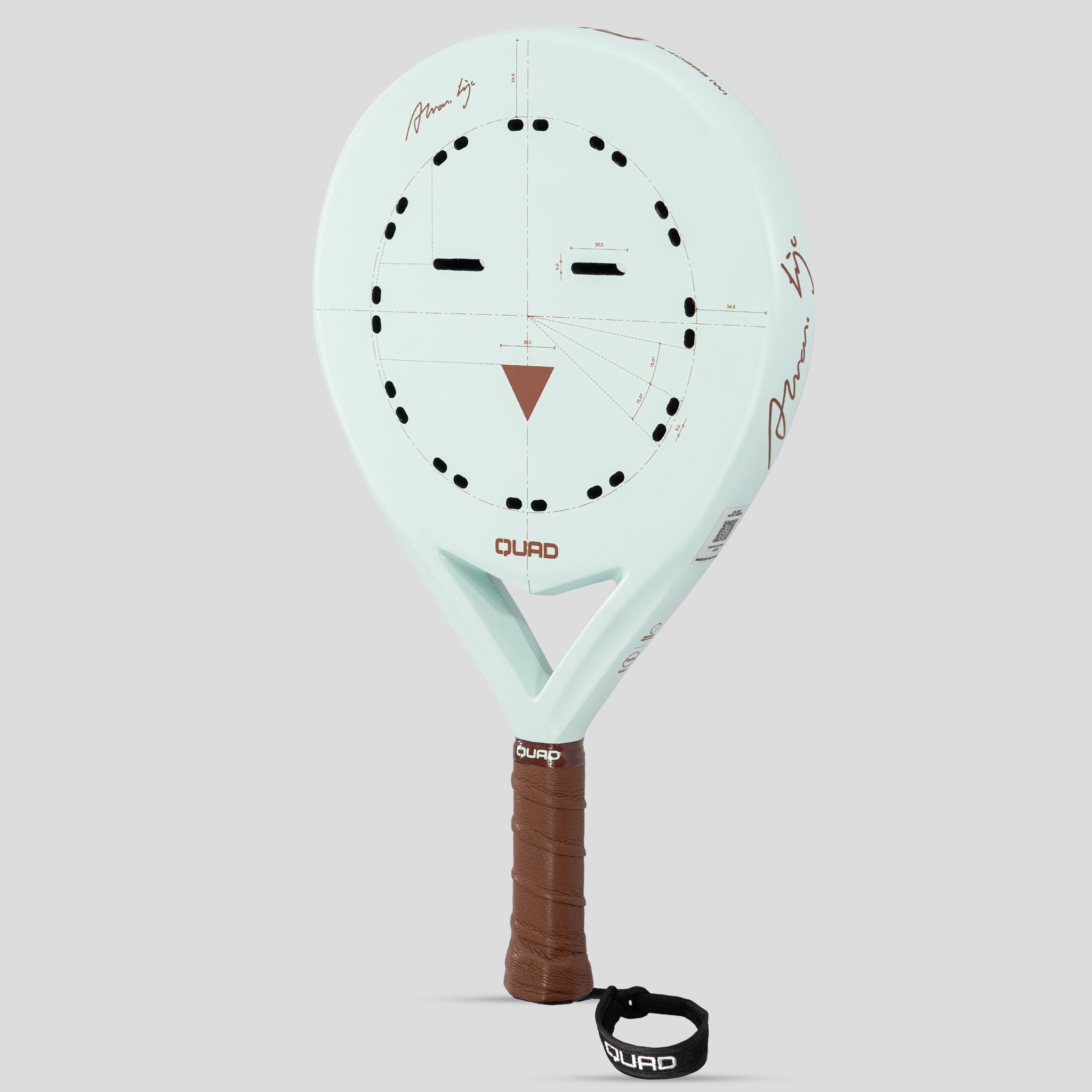 Quad x Siza Vieira Padel Racket - side view