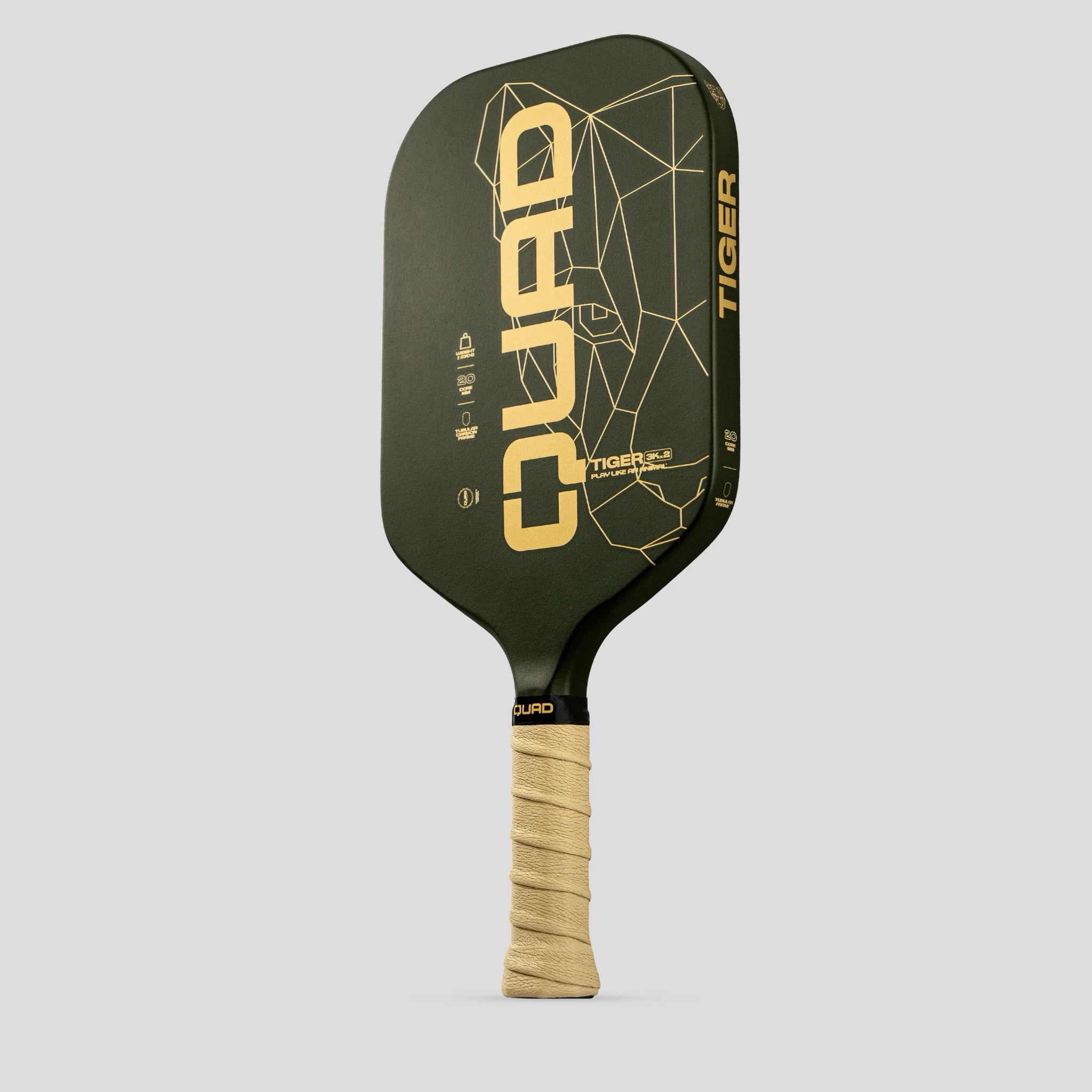 Quad Tiger Pickleball Racket right perspective