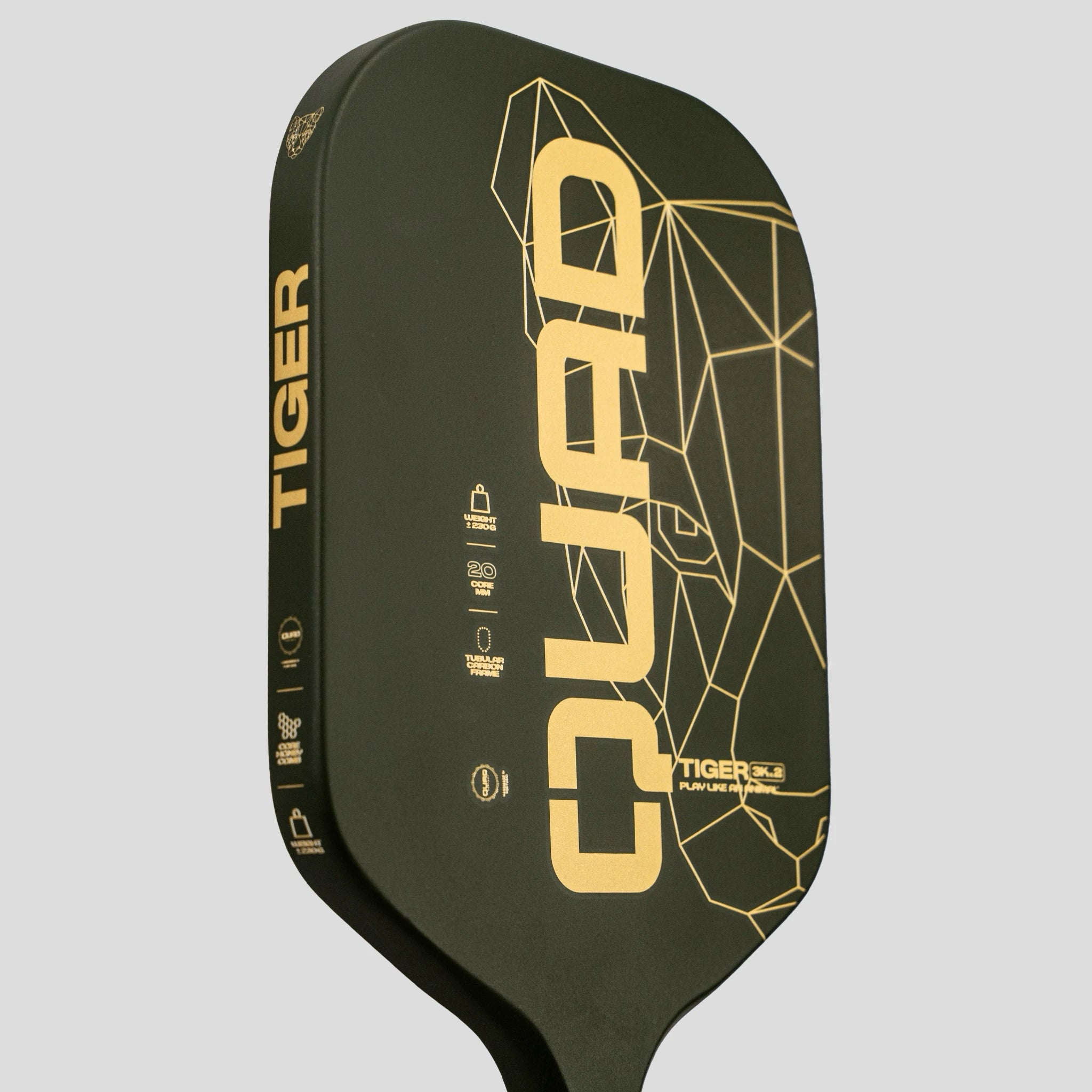 Quad Tiger Pickleball Racket left close-up