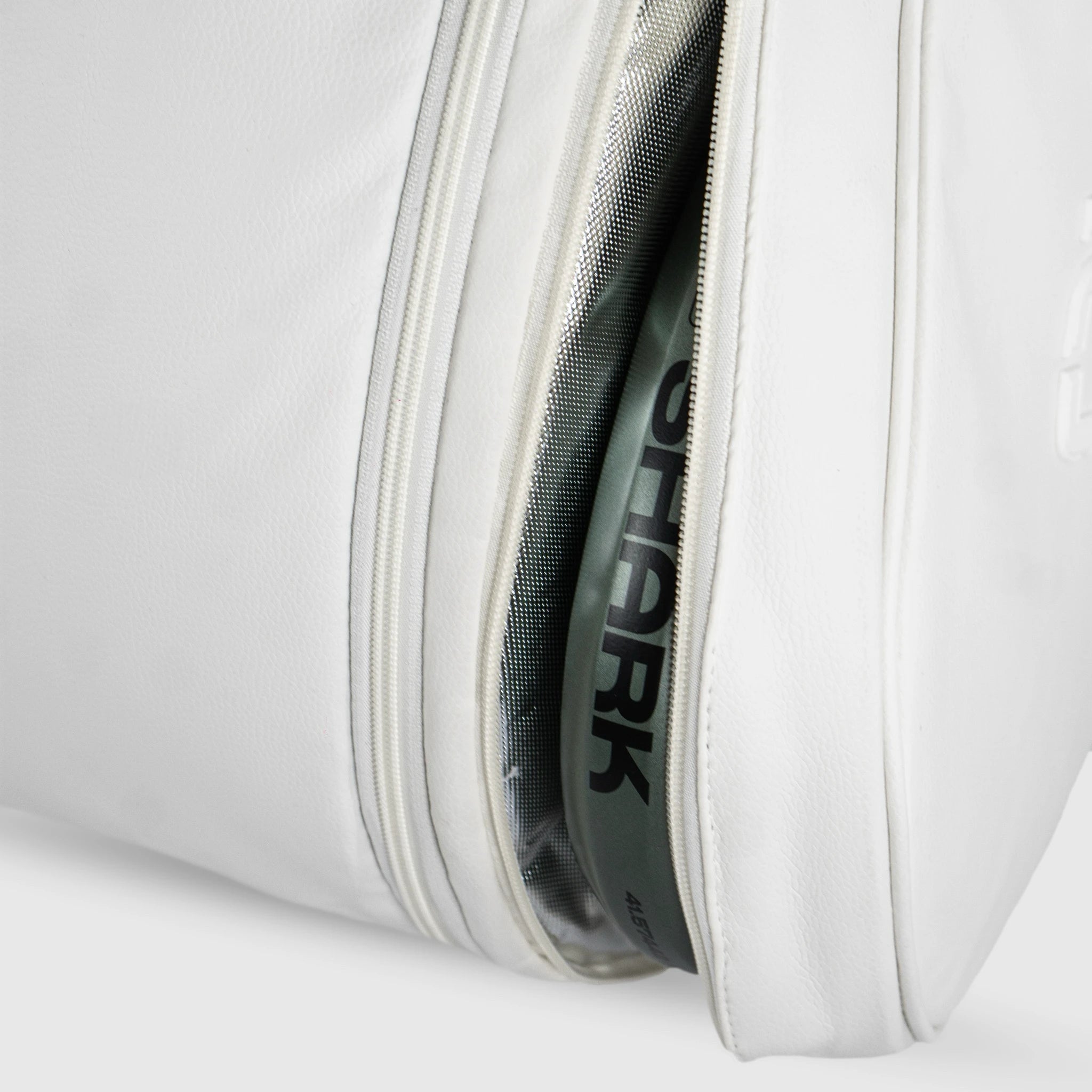 Quad Padel Bag White Racket Pocket detail