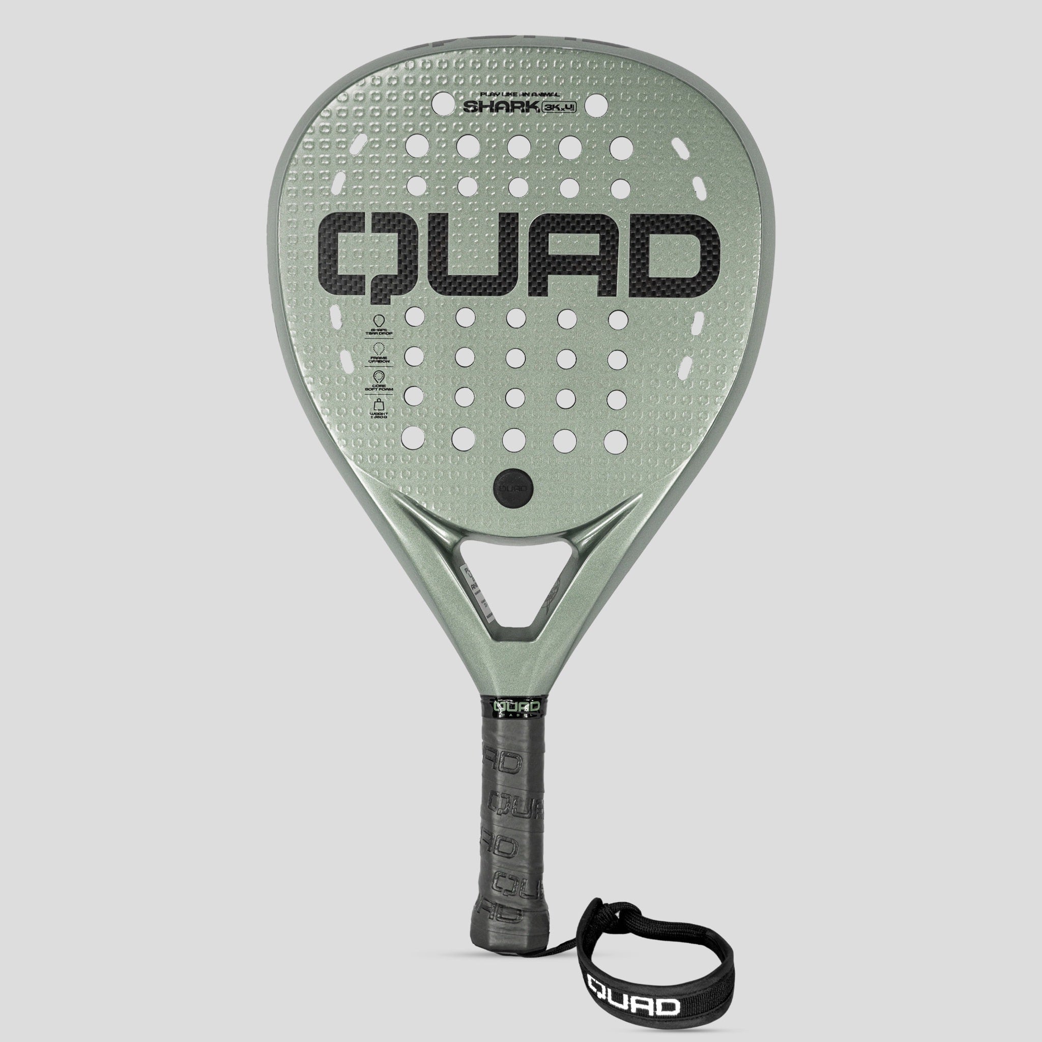 Quad Shark Racket front view